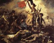 Eugene Delacroix The 28ste July De Freedom that the people leads USA oil painting reproduction